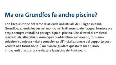 Grundfos – Grundfos Pool – Soluzioni per piscine